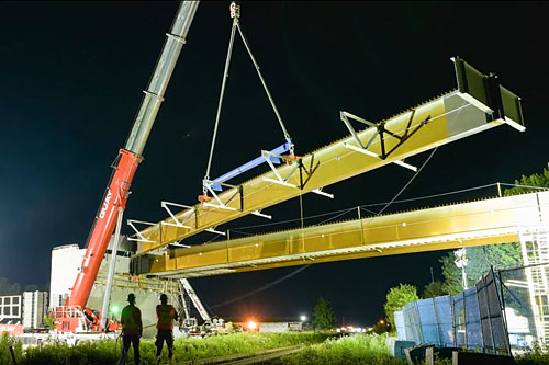 Nouveau viaduc reliant les secteurs de Saint-Rédempteur et de Saint-Nicolas, à Lévis. Crédit : 3D Immo et Ville de Lévis