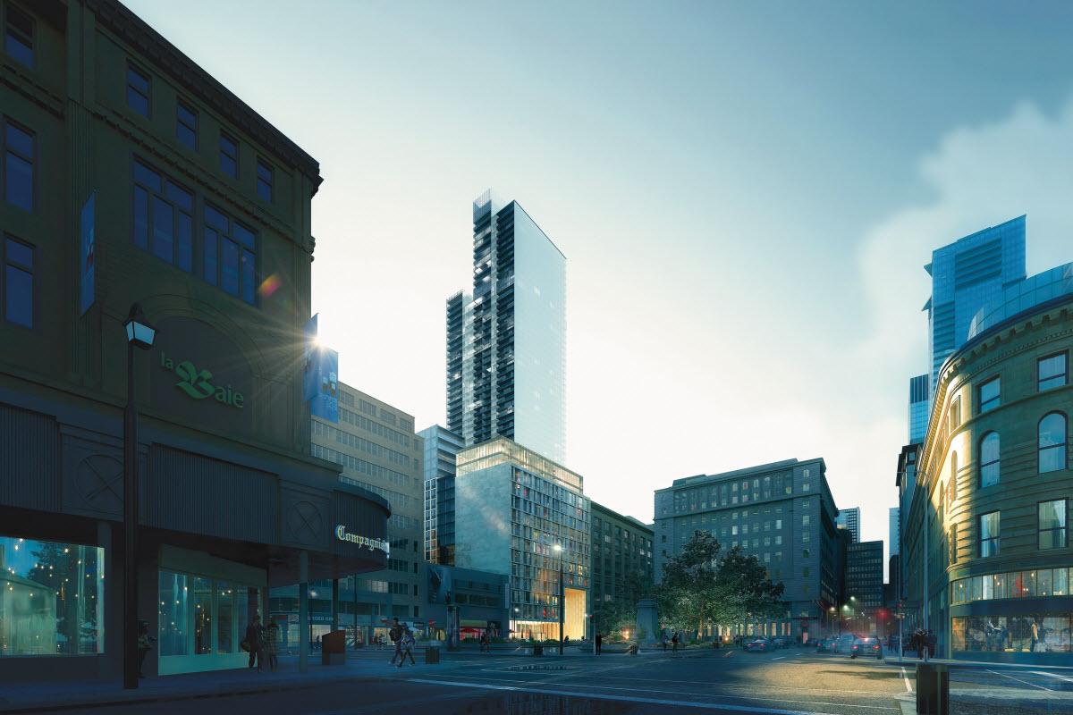 Une nouvelle tour résidentielle aspire à être la plus haute à Montréal