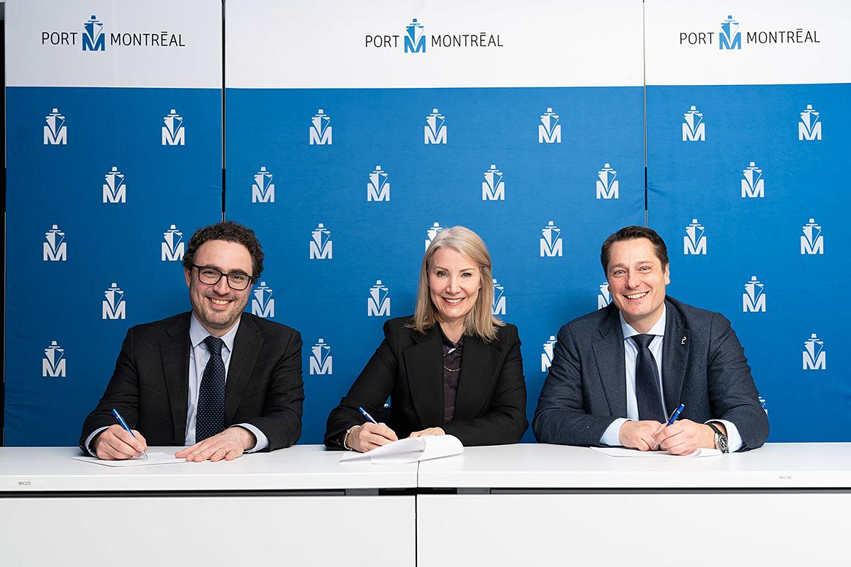 Le Port de Montréal conclut une entente avec Pomerleau et Aecon. Crédit : Port de Montréal