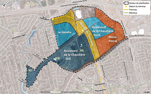 La Ville de Québec dévoile sa « Vision » d’aménagement pour le secteur Chaudière. Crédit : Ville de Québec