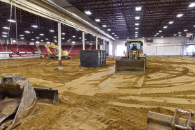 Travaux à l'aréna de Val-Bélair - Photo de la Ville de Québec