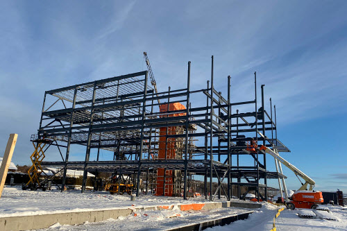 Aperçu du chantier de construction du nouveau campus de Sainte-Marie – Crédit : Tri Immobilier