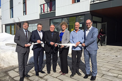 Inauguration du projet - Image fournie par la Société d’habitation du Québec