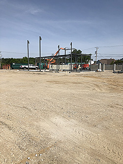 Aperçu du chantier en cours - Photo fournie par la Municipalité des Escoumins