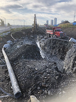 Chantier de réhabilitation du parc d’entreprises de la Pointe-Saint-Charles - Crédit : Ville de Montréal