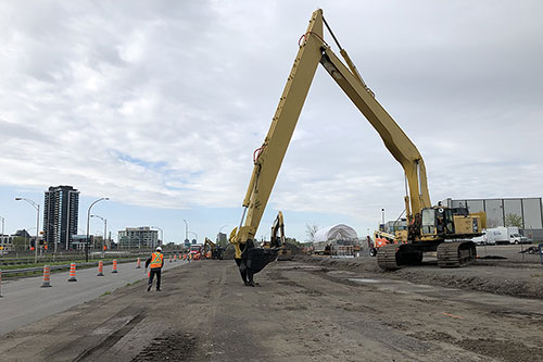 Chantier de réhabilitation du parc d’entreprises de la Pointe-Saint-Charles - Crédit : Ville de Montréal