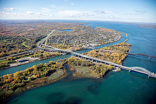 Pont Honoré-Mercier. Crédit : La société Les Ponts Jacques Cartier et Champlain Incorporée (PJCCI)