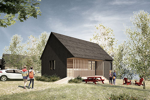 Maquette d'un chalet - Crédit : Coarchitecture et Bourgeois / Lechasseur architectes