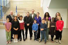 Inauguration d’une nouvelle école primaire à Saint-Hubert. Crédit : Centre de services scolaire Marie-Victorin