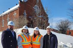 Transformation de l’église de Waterville en centre multifonctionnel. Crédit : Ville de Waterville