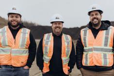 Joey Bergeron, Carl Bergeron et Pierre-Luc Bergeron. Photo : Anne-Julie Mior Photographe