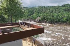 Lévis lance les travaux au parc des Chutes-de-la-Chaudière. Crédit : ABCP