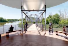 Une nouvelle passerelle multifonctionnelle sur la rivière Châteauguay. Crédit : Ville de Châteauguay