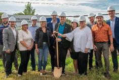 Construction d’un réservoir d’eau potable à Saint-Joseph-du-Lac. Crédit : Municipalité de Saint-Joseph-du-Lac 