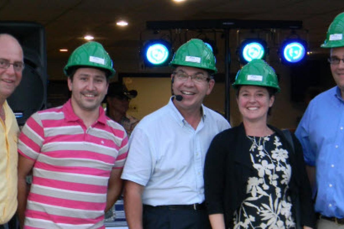 Raynald Roy, Nicolas Baron, Pierre Gingras, Lucie Corriveau et Mario Lévesque