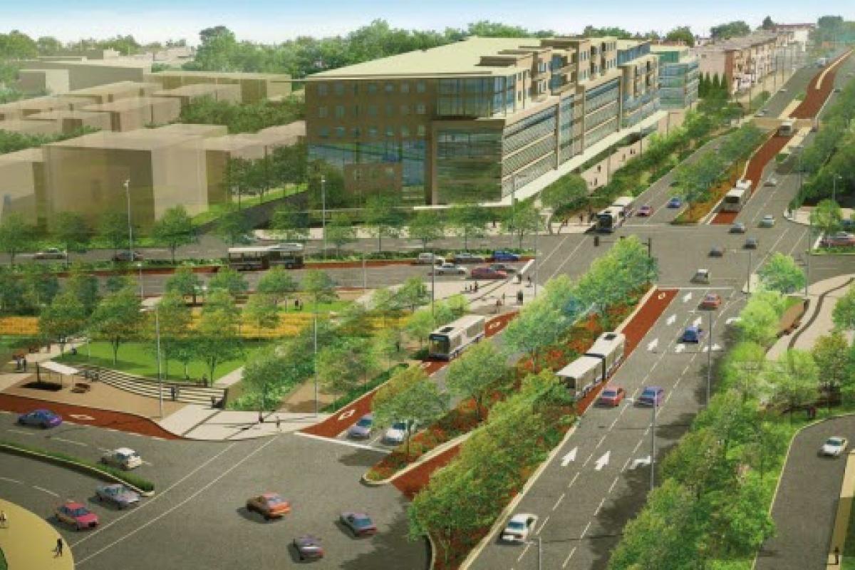 Le projet de réaménagement bonifié du carrefour Henri-Bourassa-Pie-IX.