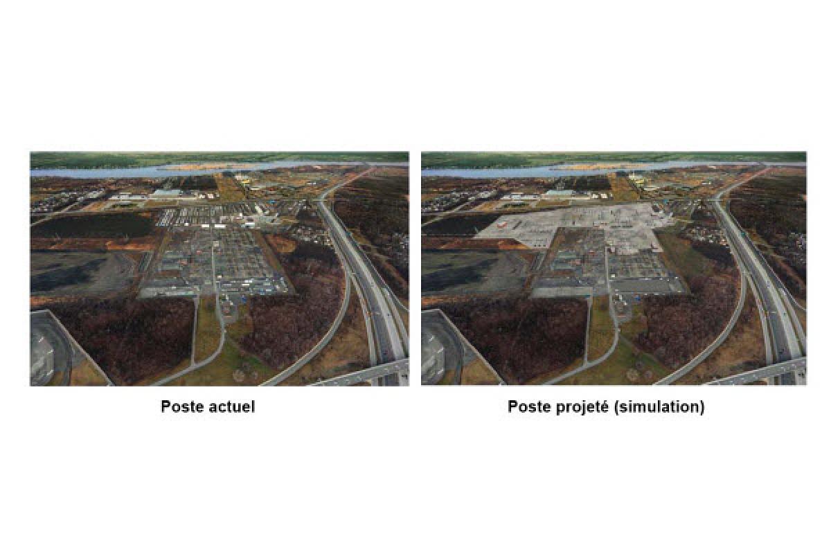 Projet d’agrandissement du poste Bout-de-l’Île d’Hydro-Québec.