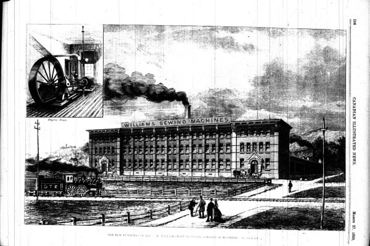 Bâtiment de 1879, l'ancienne William Manufacturing Co., abrite La Machinerie.