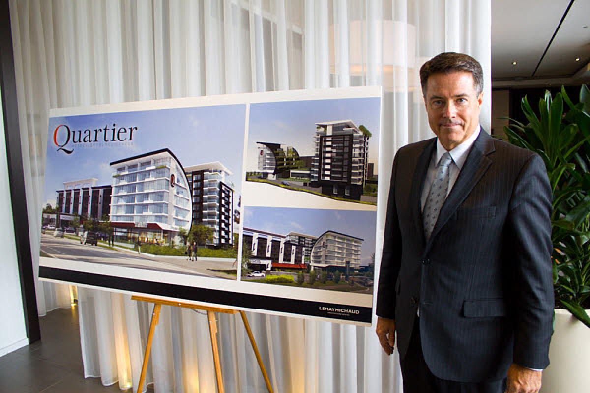 Louis Drolet, promoteur du projet Quartier Hôtel Lofts et Résidences