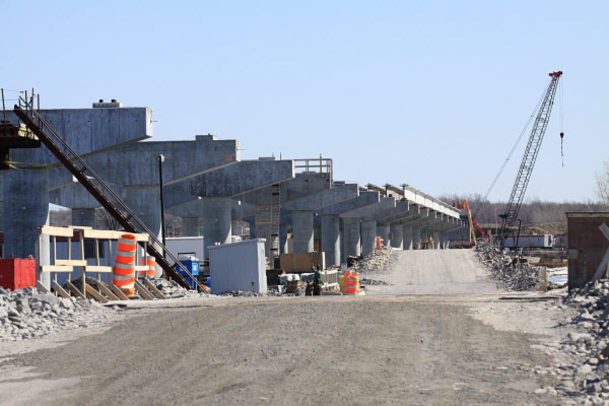 Le chantier de l'autoroute 30