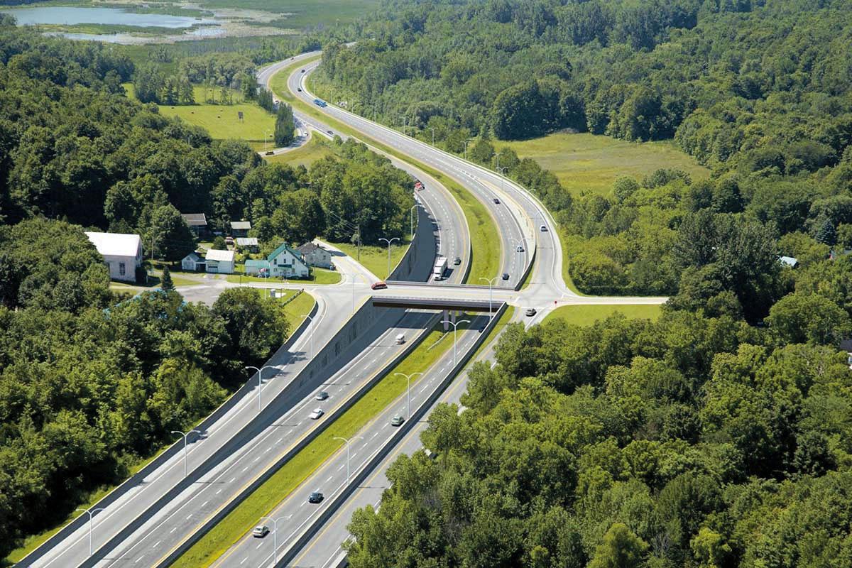 Autoroute 35. Crédit : Ministère des Transports et de la Mobilité durable