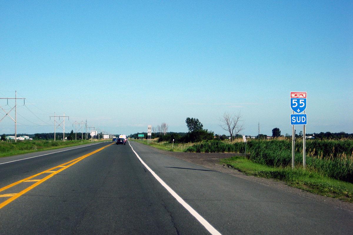 Le projet de sécurisation de l’autoroute 55 sur la bonne voie. Crédit : Bobby H, Flickr - CC BY-SA 2.0