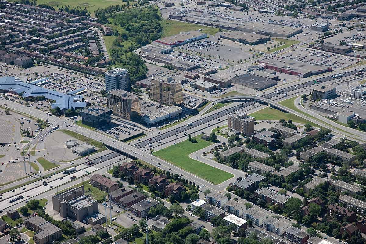 Lancement de travaux sur le boulevard des Galeries-d’Anjou. Crédit : MTQ