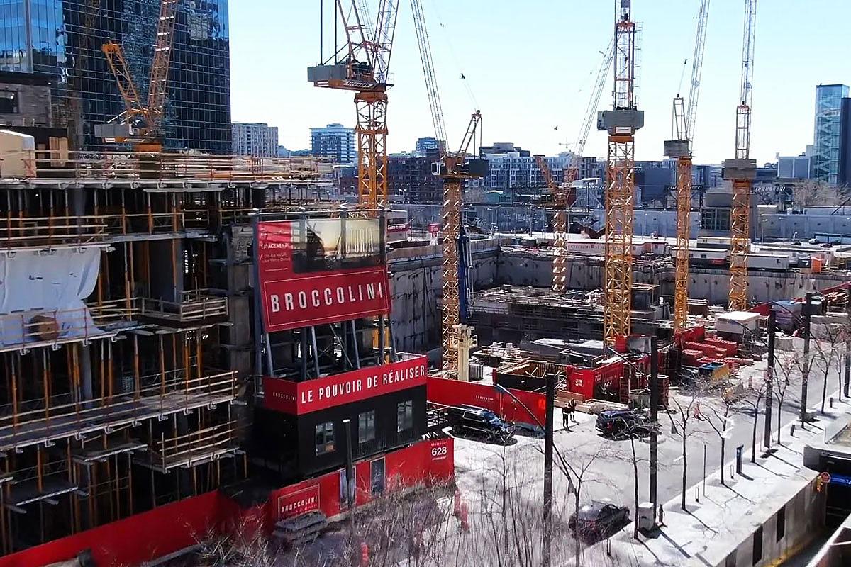 L'un des grands chantiers de l'entreprise - Image fournie par Broccolini