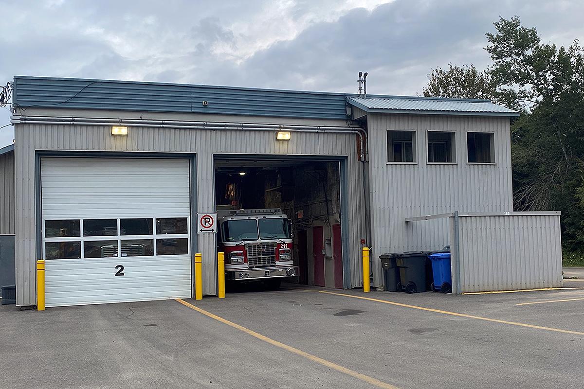 Construction d’une nouvelle caserne de pompiers à Sainte-Adèle. Crédit : Ville de Sainte-Adèle