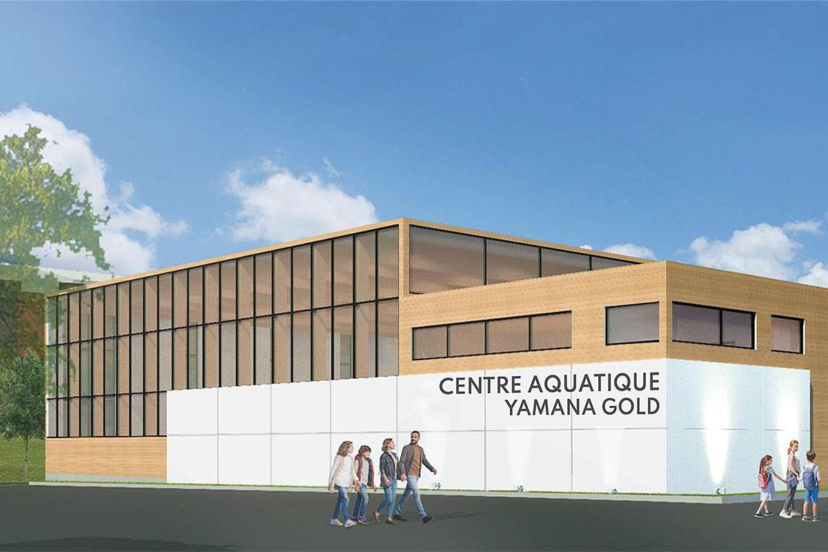 Rouyn-Noranda aura son centre aquatique. Crédit : ARTCAD architectes