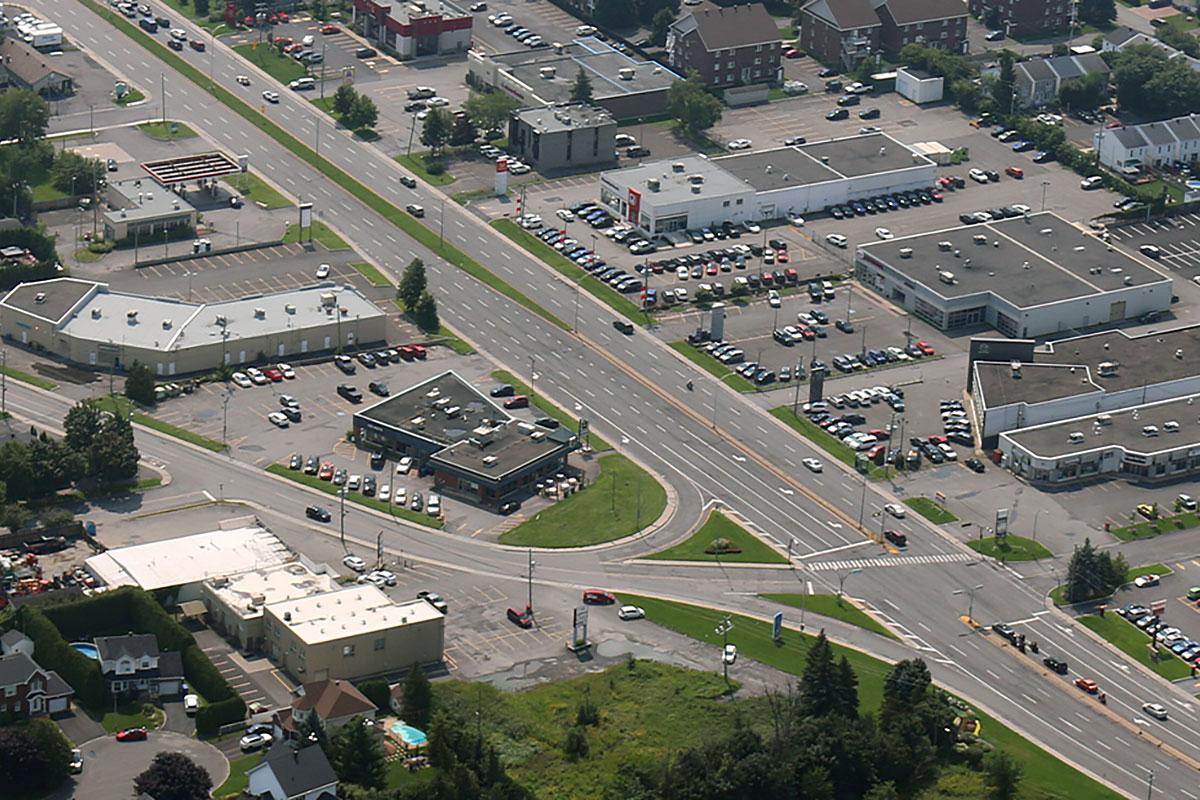 Chambly veut transformer le boulevard De Périgny en boulevard urbain. Crédit : Ville de Chambly