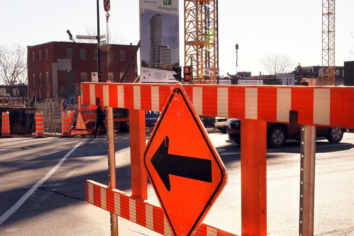 Une charte pour améliorer les chantiers à Montréal. Crédit : René-Claude Senécal