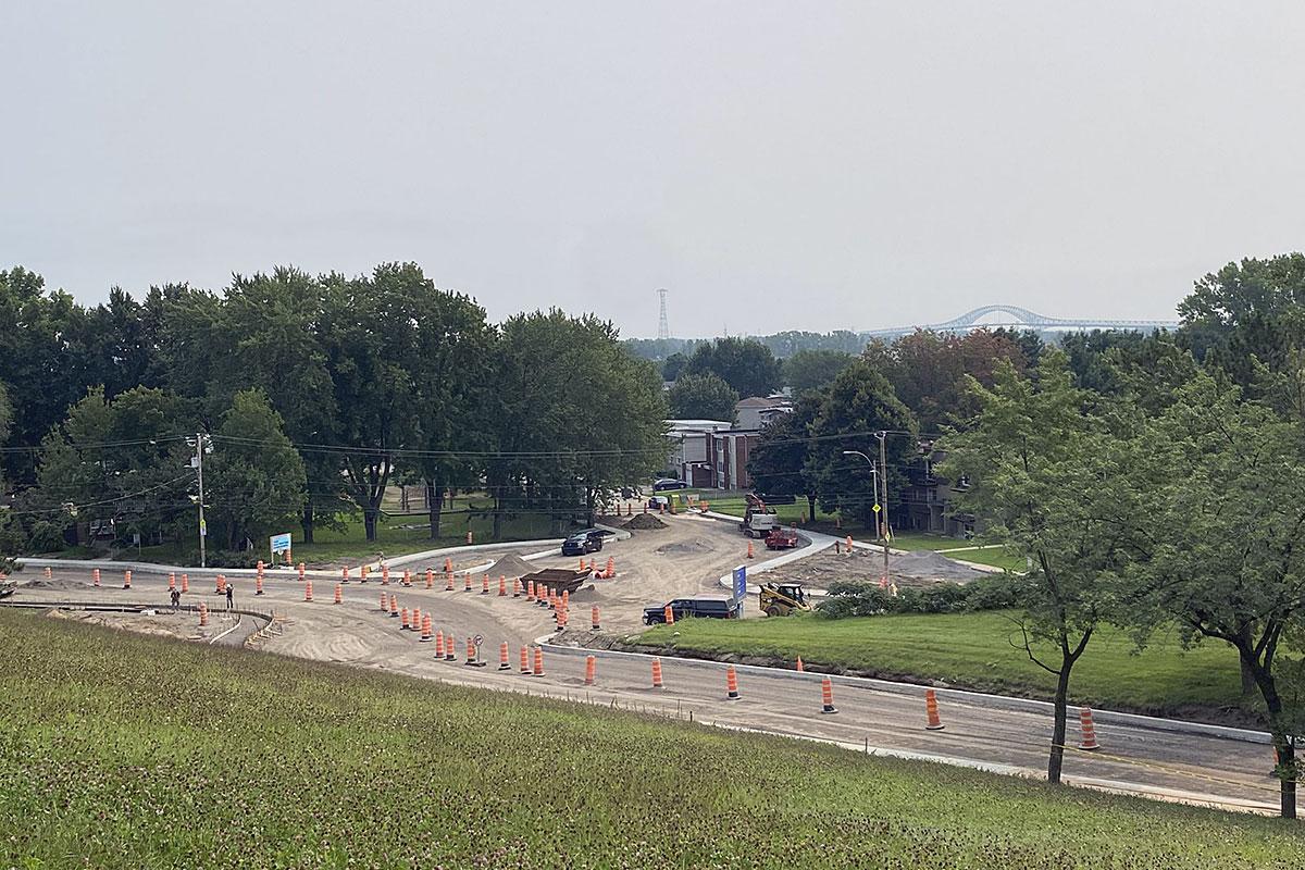 Côte de l’Hôpital-Cooke : le chantier progresse. Crédit : Ville de Trois-Rivières