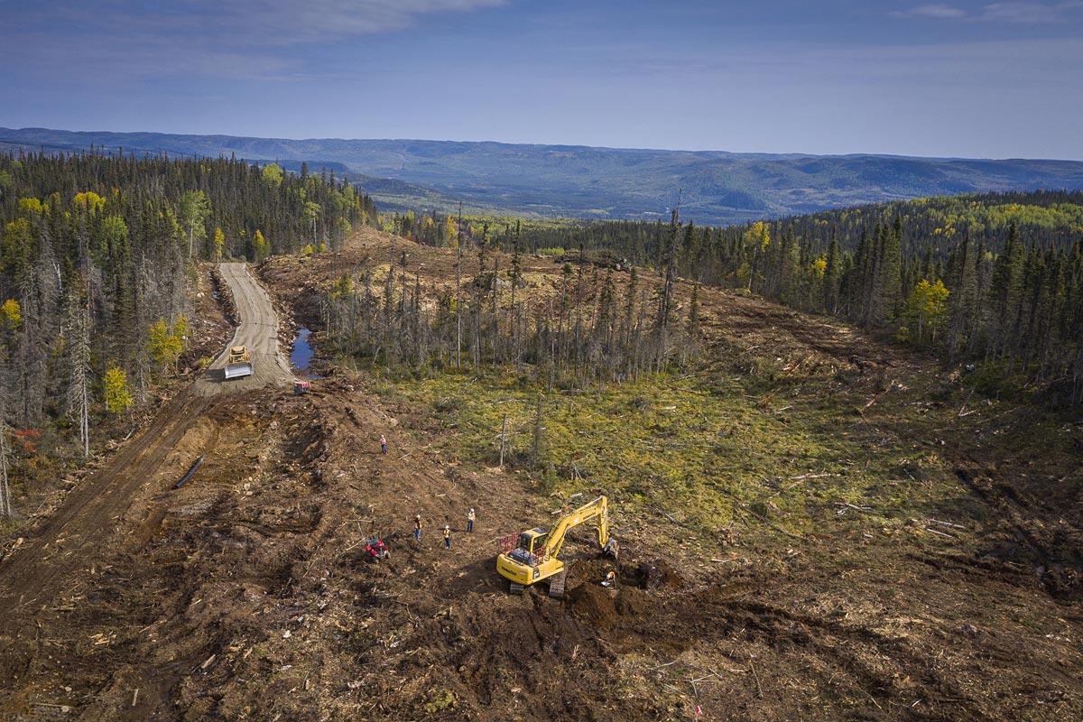 Lancement des travaux de la ligne à 735 kV Micoua-Saguenay. Crédit : Hydro-Québec