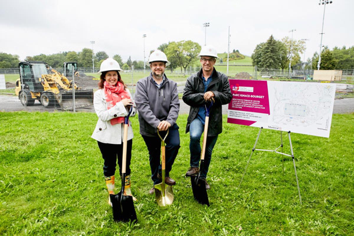 Le parc Ignace-Bourget se transforme en ministade