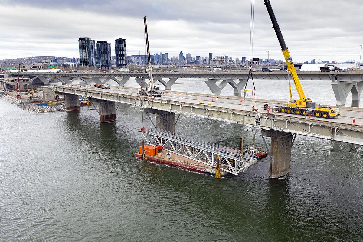 Chantiers majeurs de la PJCCI pour 2021. Crédit : La société Les Ponts Jacques Cartier et Champlain Incorporée (PJCCI)