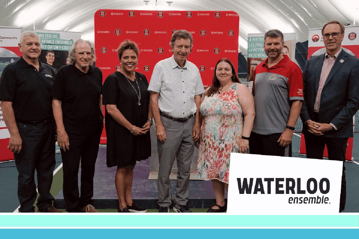 Waterloo inaugure un nouveau dôme de tennis. Crédit : Ville de Waterloo