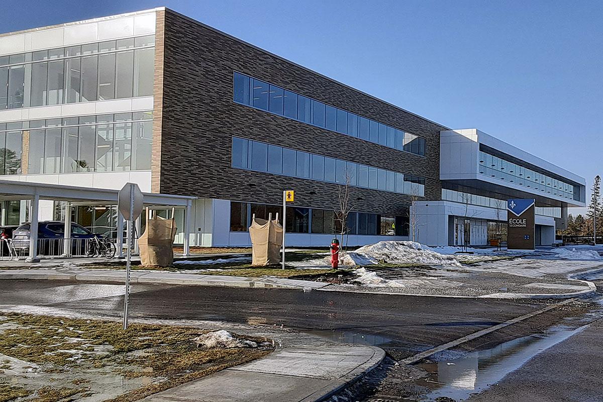 Inauguration de l’école secondaire de la Nouvelle-Ère à Gatineau. Crédit : Centre de services scolaire des Portages-de-l’Outaouais