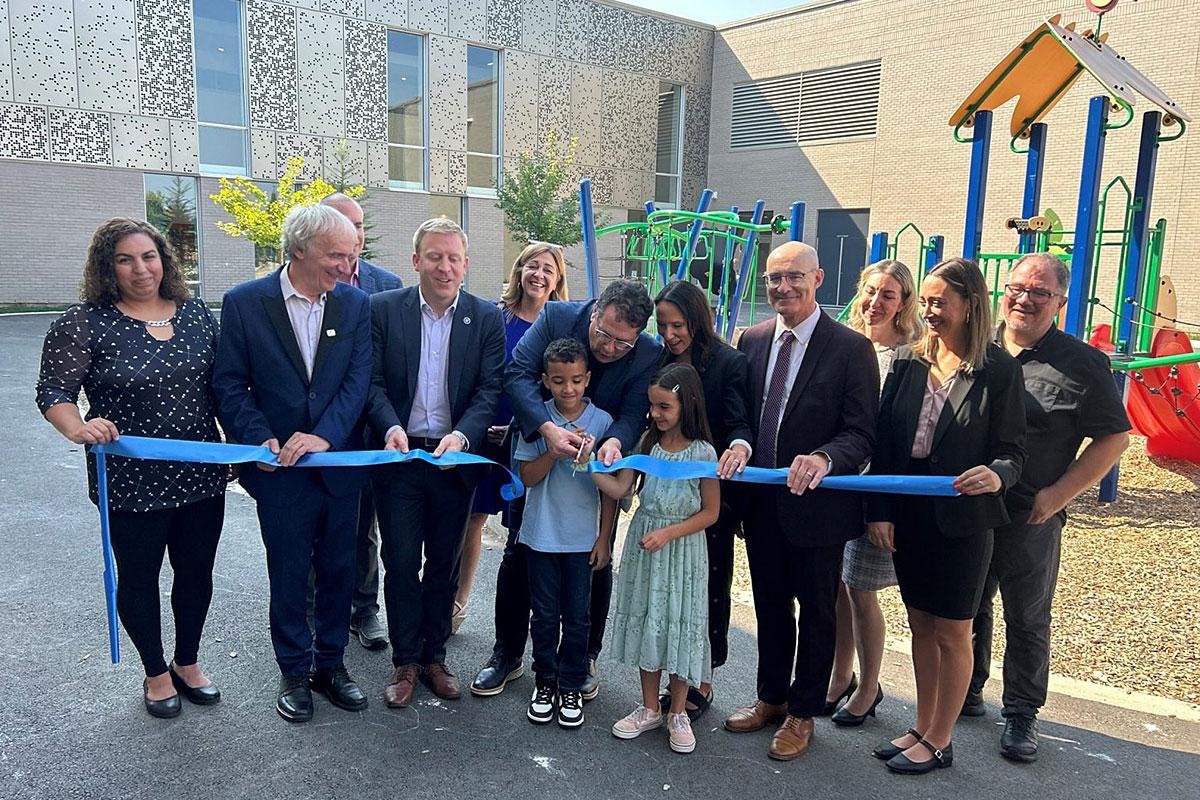 Inauguration de deux écoles à Gatineau. Crédit : Centre de services scolaire des Portages-de-l’Outaouais