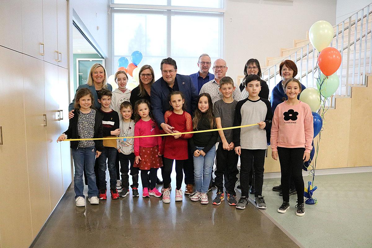 La nouvelle école primaire des Rayons-de-Soleil inaugurée. Crédit : Centre de services scolaire de la Côte-du-Sud