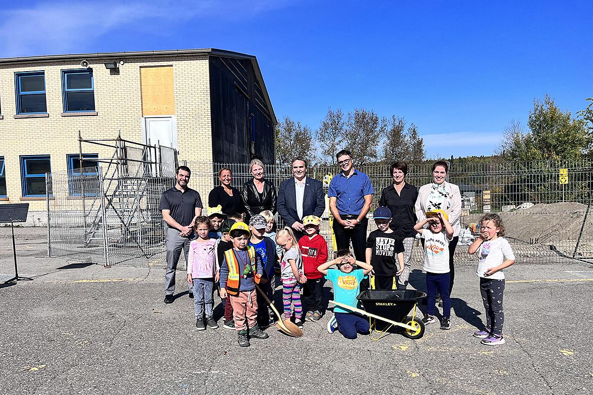 Agrandissement de l’école Saint-Pierre d’Alma. Crédit : Centre de services scolaire du Lac-Saint-Jean