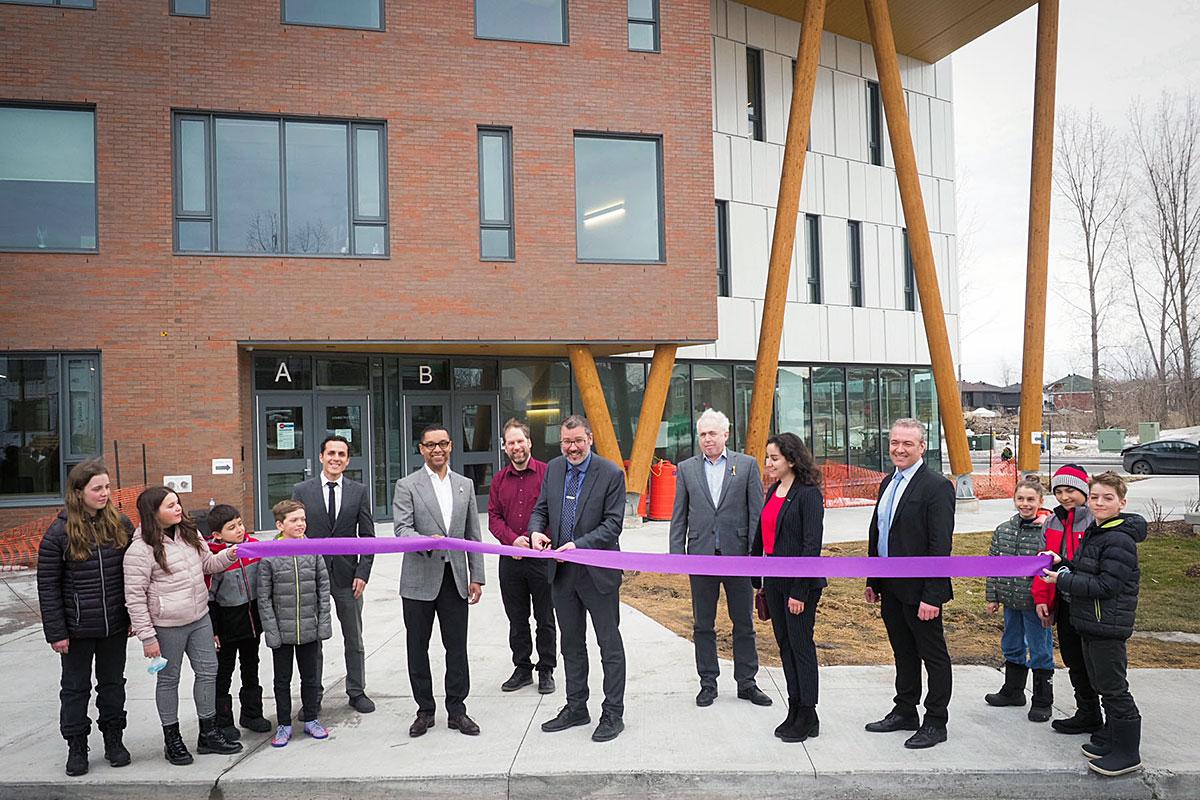 Une nouvelle école primaire inaugurée à Longueuil. Crédit : CSS Marie-Victorin