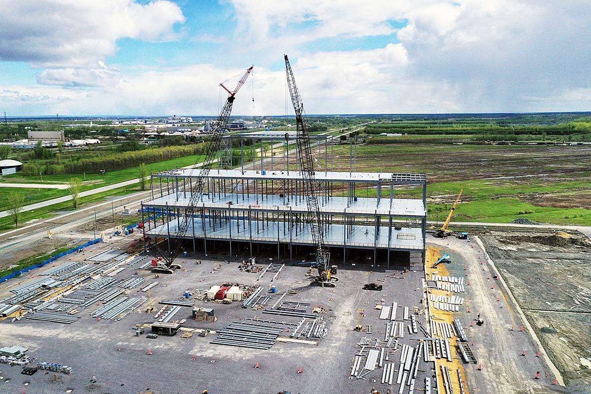 SNC-Lavalin a obtenu le contrat de travaux initiaux pour la conception et la construction de l’usine de batterie de Ford à Bécancour. Crédit : General Motors 