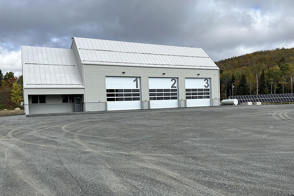 Construction d’un garage municipal à Saint-Jean-de-la-Lande. Crédit : Municipalité de Saint-Jean-de-la-Lande 