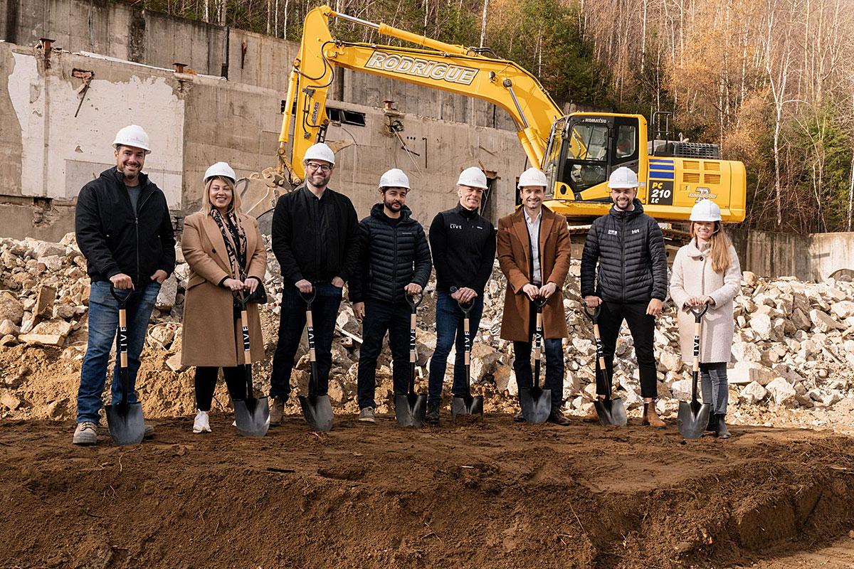 Lancement d’un nouveau projet de condos locatifs à Sainte-Adèle. Crédit : Groupe LIVE