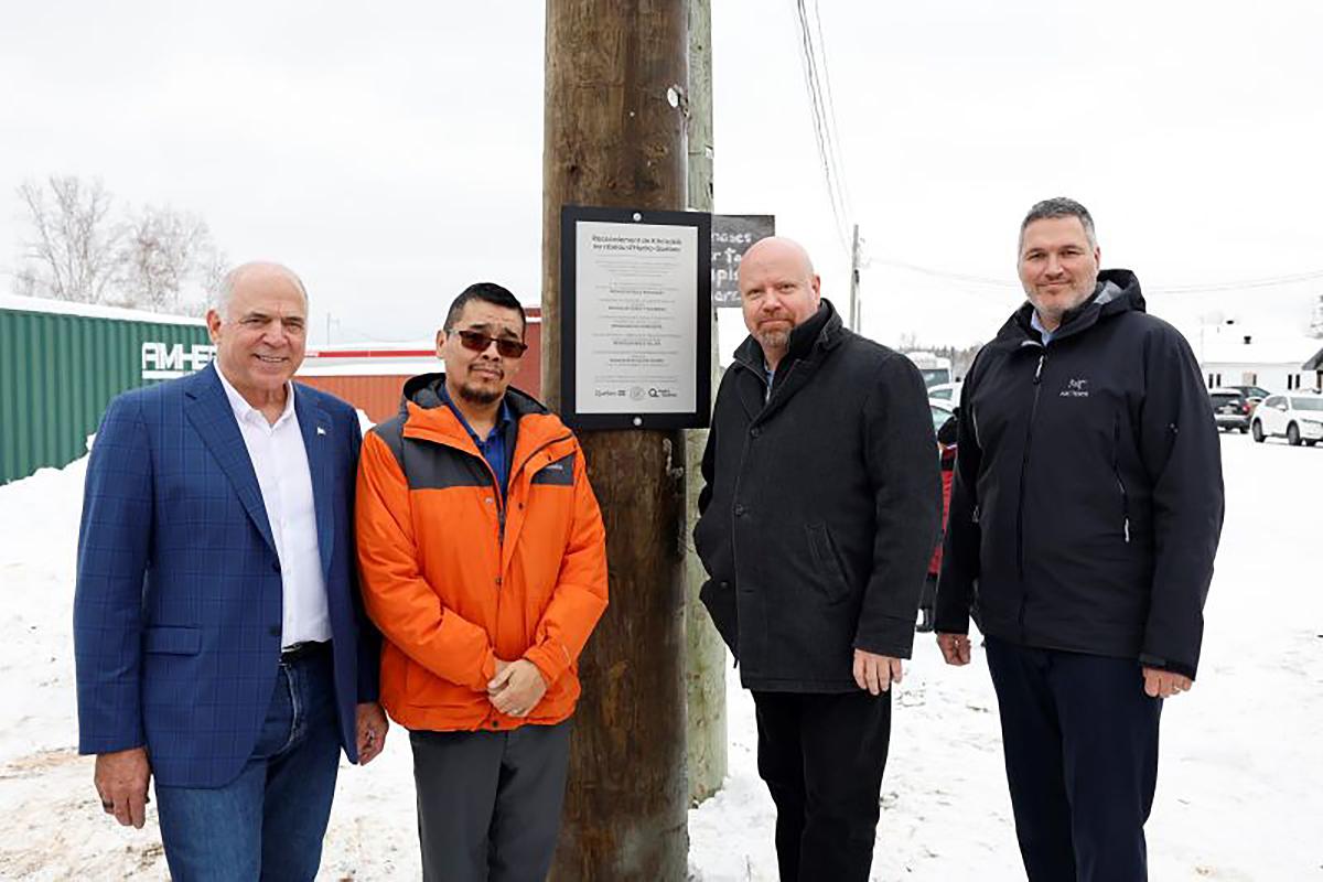 Hydro-Québec donne le coup d’envoi des travaux du projet Animiki Ickote. Crédit : Hydro-Québec