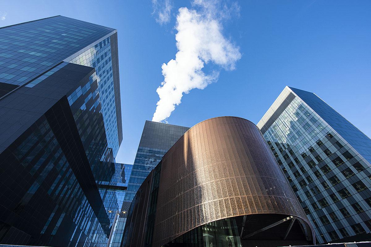 Fin de la dernière phase des travaux du Centre hospitalier de l’Université de Montréal. Crédit : CHUM