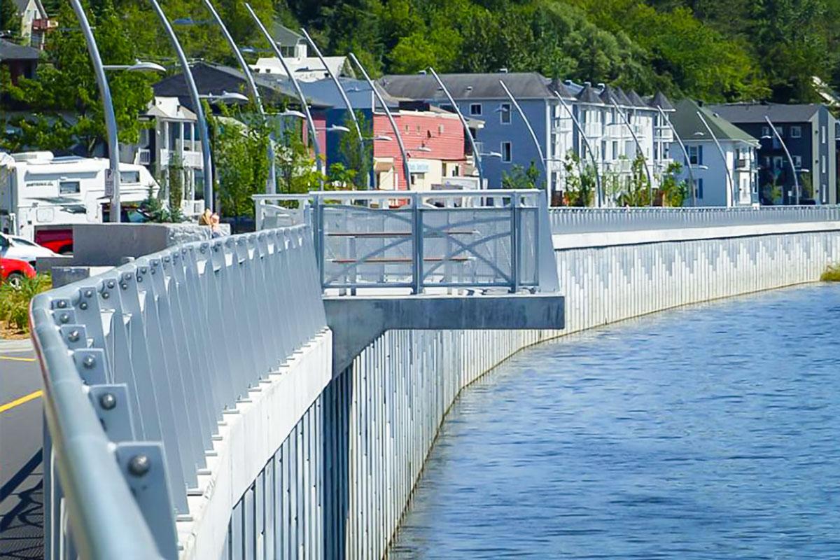 Fin des travaux de réfection du mur de soutènement à Saint-Georges - Photo fournie par 