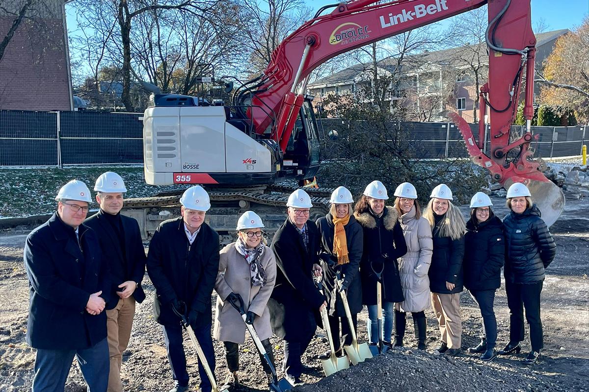 Lancement des travaux d'agrandissement de l’IUCPQ-ULaval. Crédit : Cabinet du ministre de la Santé