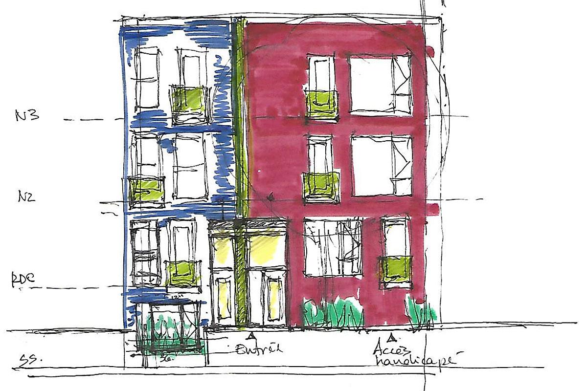 Aperçu du projet - Crédit : 2Architectures